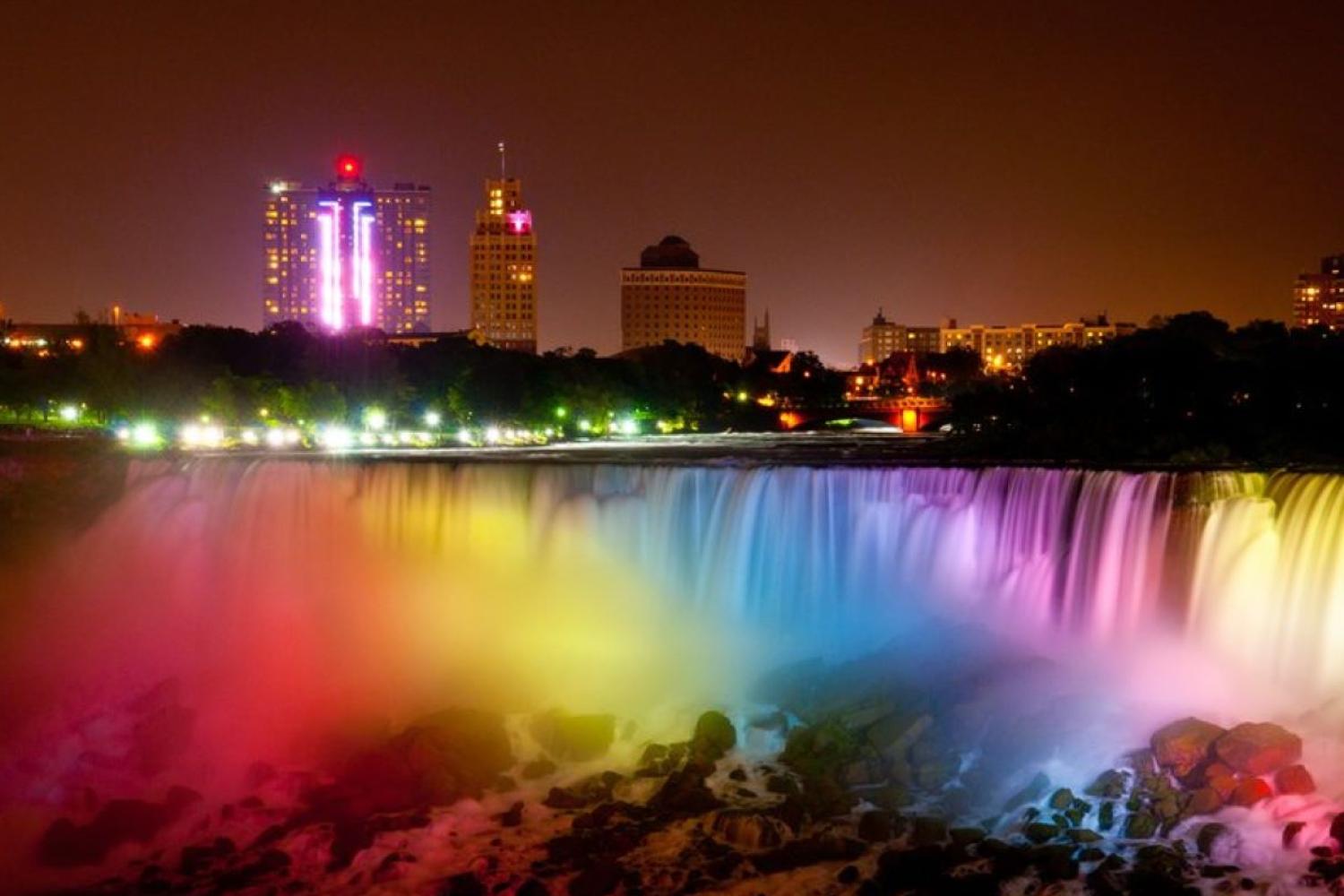 DAY 4: Onto Niagara Falls. Enroute stop at Hershey's Chocolate World. In the evening experience an Illuminated Niagara Falls by night